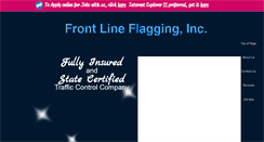 Desktop Screenshot of frontlineflagging.com