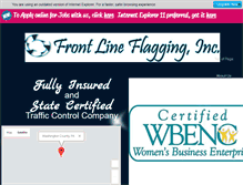 Tablet Screenshot of frontlineflagging.com